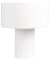 Lámpara de mesa de bouclé blanco LALANA_906218