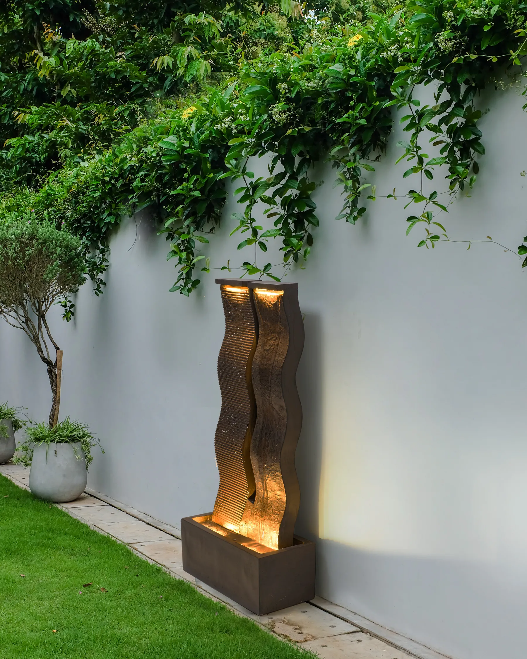 Garden Water Feature LED SUNLINE Brown_962478
