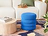 Pouf SUMPTER Bouclé Bleu