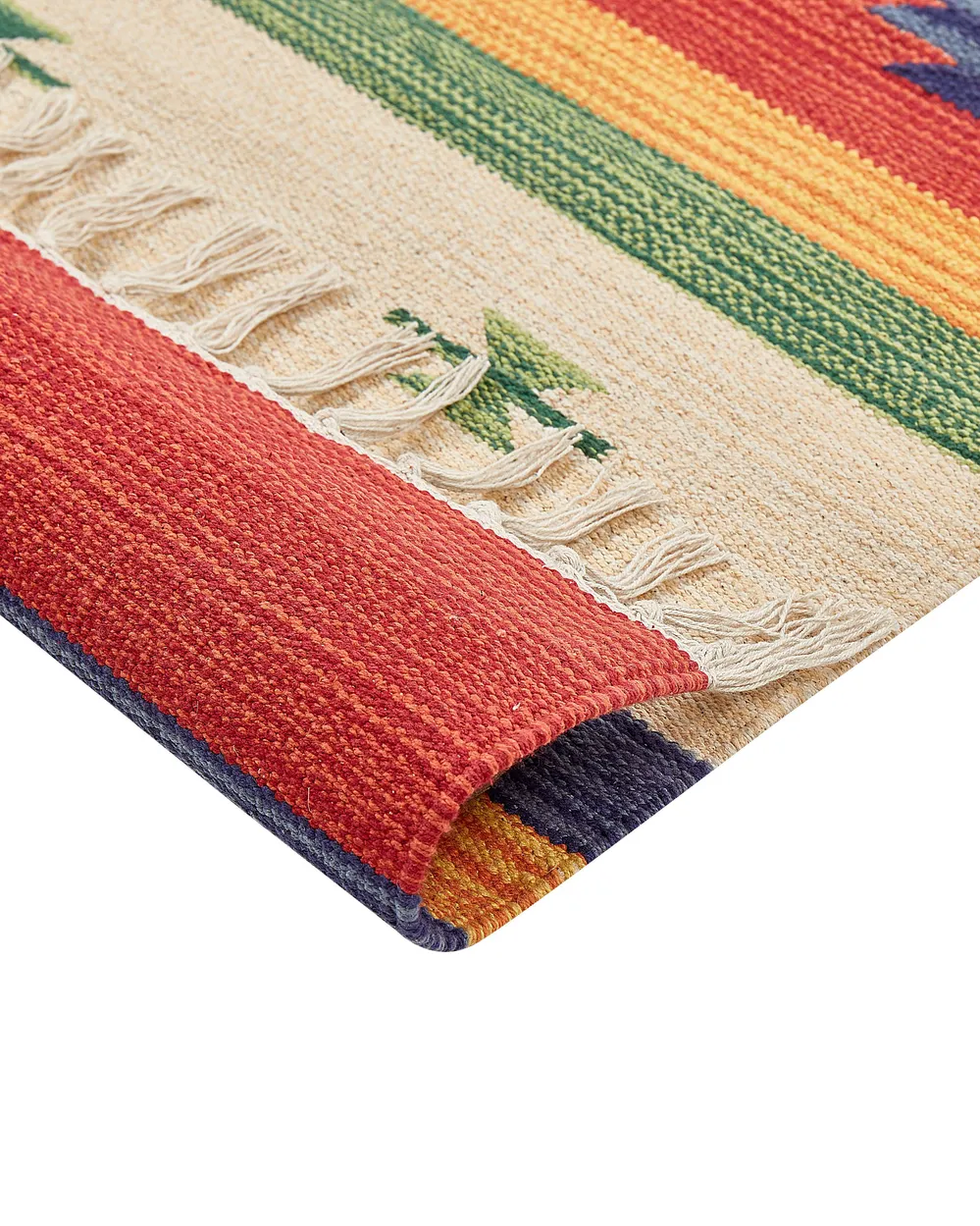 Dywan ALAPARS Kolorowy 80 x 150 cm Kilim Bawełna_869794