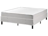 Divan Bed without Headboard Fabric COUNTESS 140 x 200 cm (EU Double) Light Grey_1054409