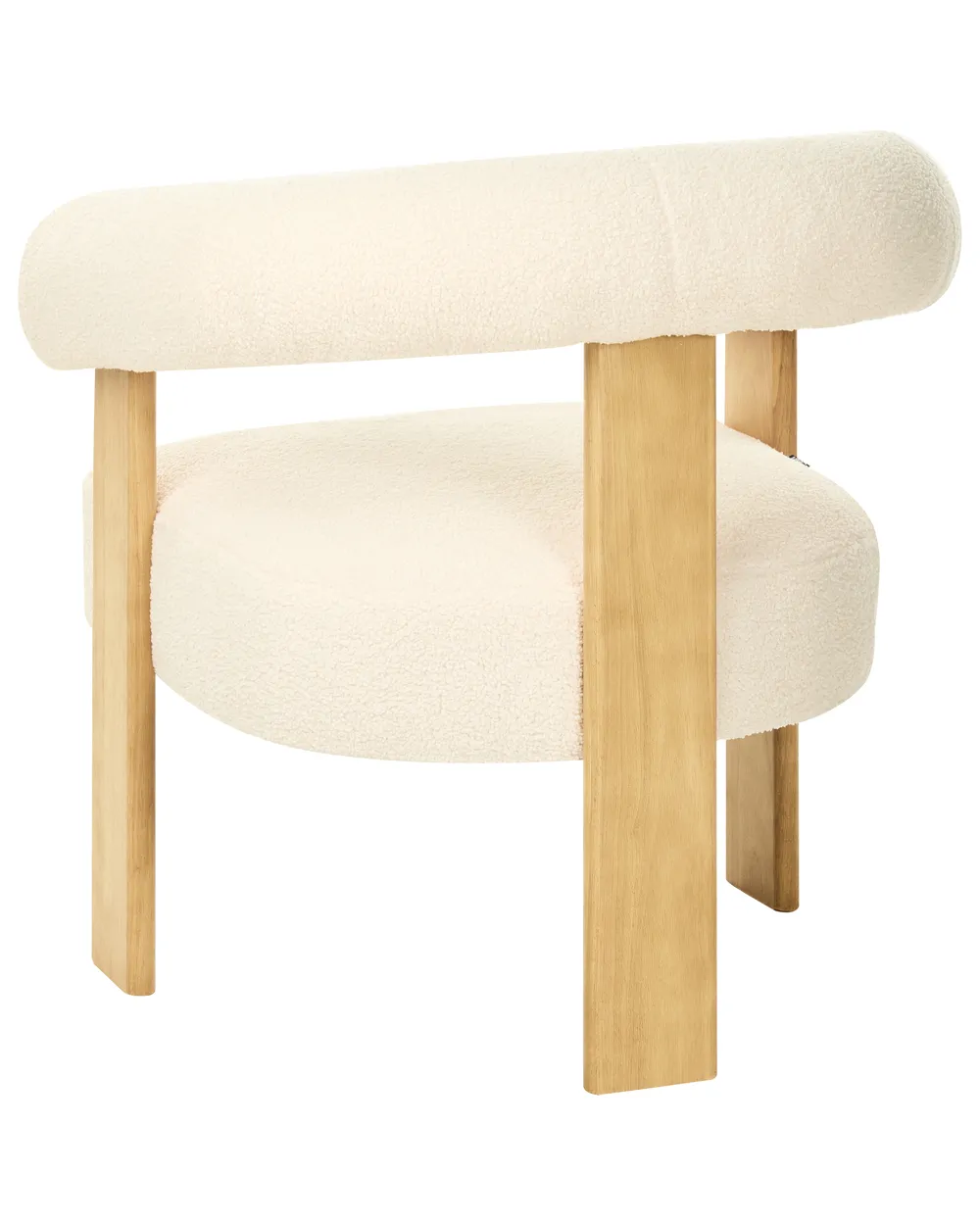 Armchair ILBRO Boucle Off-White/ Light Brown_984758