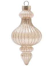 Set of 42 Baubles ICEGLOW Glass Gold_1192285