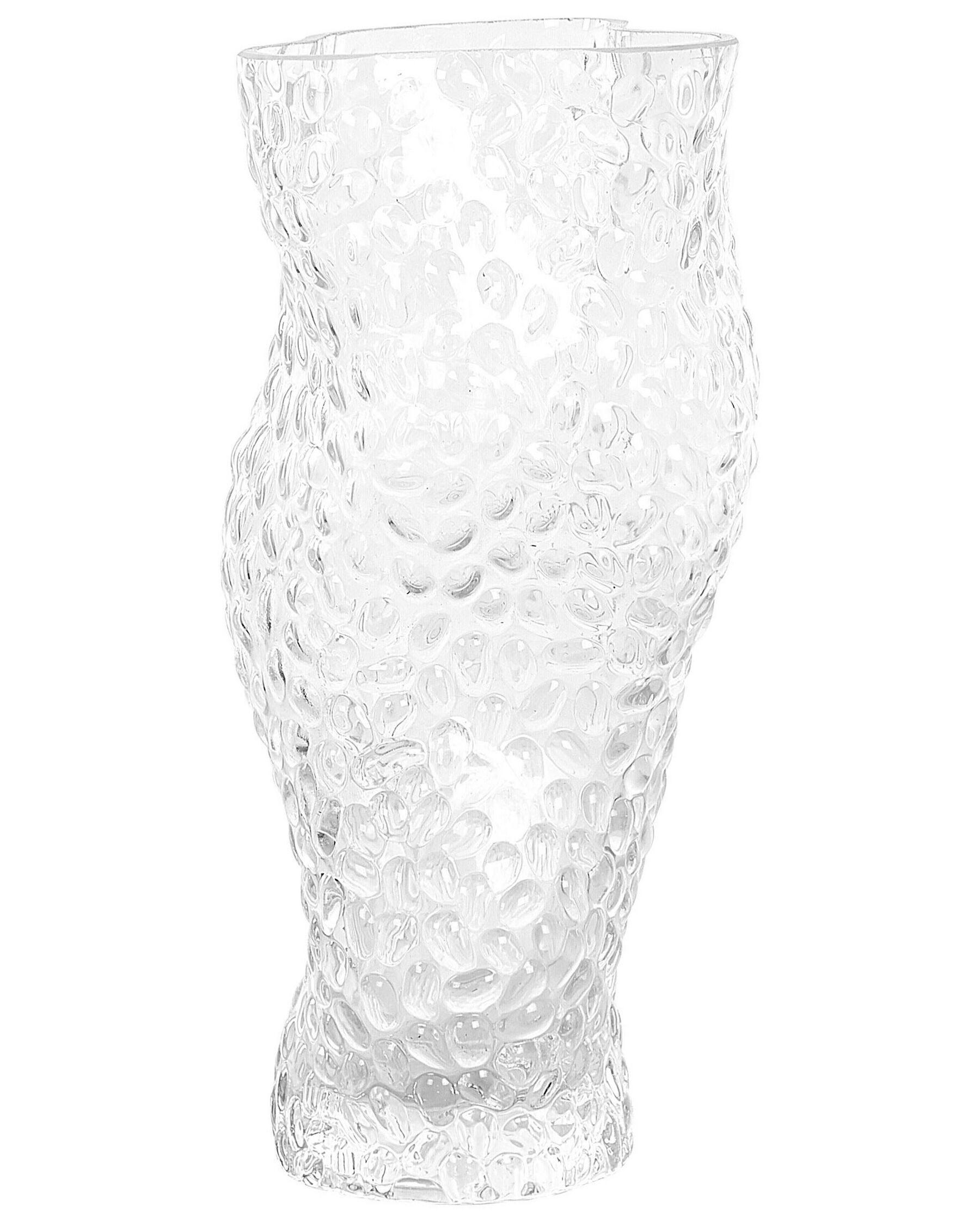 Skleněná váza na květiny 23 cm průhledná ELATOS_838230