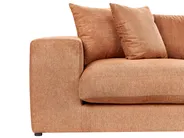 Sofa 3 Seater GLORVIKA II Fabric Orange_923911