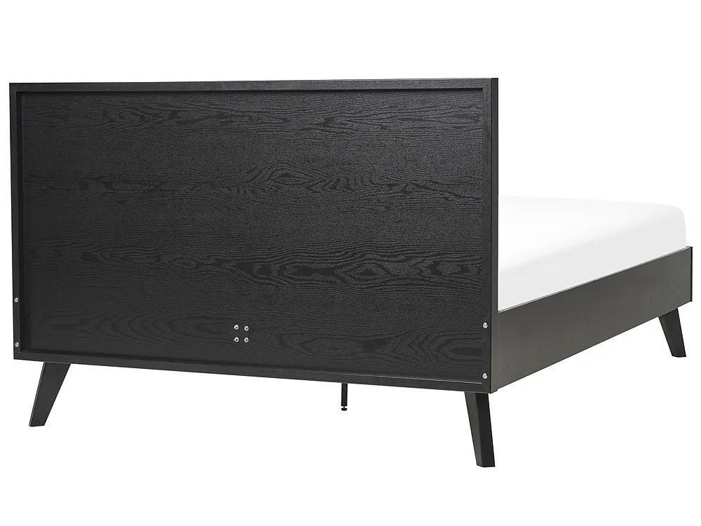 Bed Rattan MONPAZIER 140 x 200 cm (EU Double) Black_863351