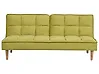 Sofa Bed 3 Seater SILJAN Fabric Olive Green