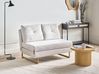 Sofa Bed 2 Seater JERSLEV Fabric Off-White