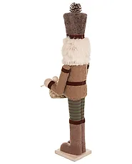 Zestaw 2 figurek dekoracyjnych KOLARI 68/91 cm Dziadek do orzechów Brązowy_1156780