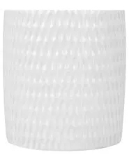 Wazon dekoracyjny LINZI 25 cm Kamionka Biały_796084