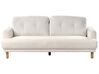 3-Sitzer Sofa Bouclé Weiss TUVE_927360