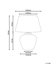 Table Lamp BARTON Ceramic Brown_1032874