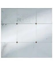Lustro ścienne RIMONT 80 cm 80 cm Szkło Czarny_1099621