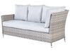 9 Seater PE Rattan Garden Sofa Set Grey LACONA_918365