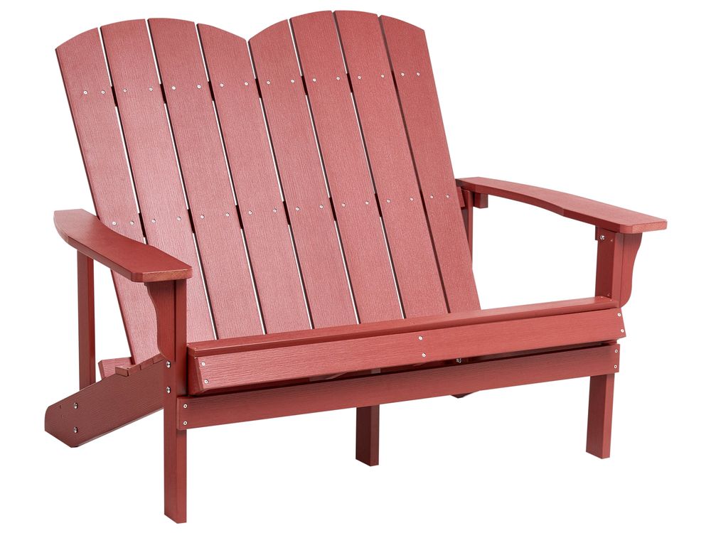 Panchina da giardino ADIRONDACK 125 cm Rosso