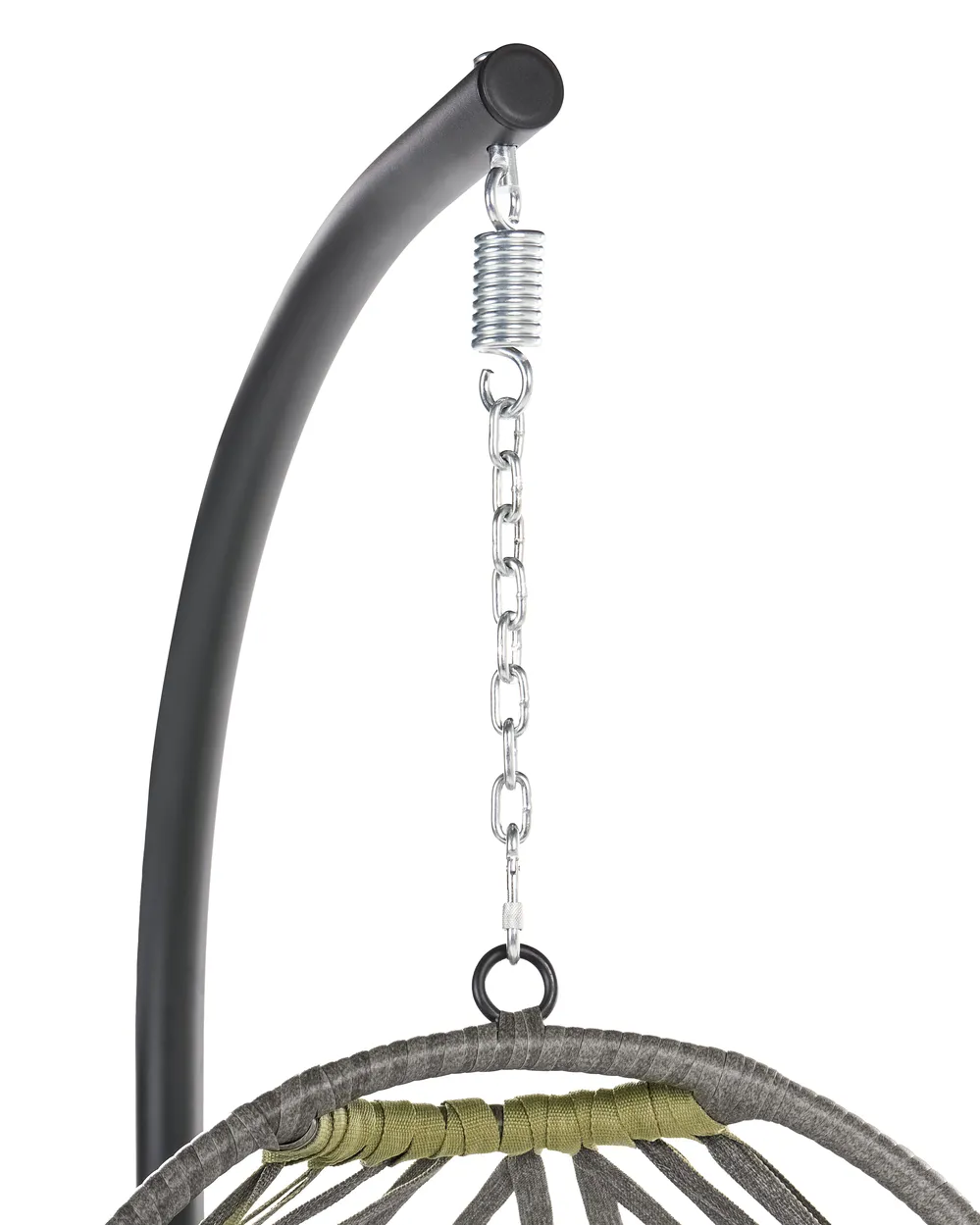 Hanging Chair with Stand GODRANO Metal Grey_1146533