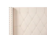 Letto Velluto LUBBON 180 x 200 cm Bianco sporco_1073149