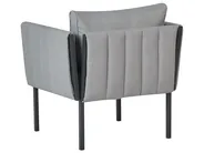 Garden Lounge Set with Table 5 Seater SKALA Metal Dark Grey_934684