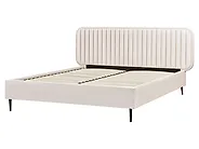 Cama Terciopelo BRIN 160 x 200 cm Beige_1183966