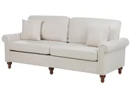Living Room Set 5 Seater GINNERUP Fabric Light Beige_894776