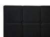 Łóżko kontynentalne tapicerowane 140 x 200 cm czarne ADMIRAL_728071