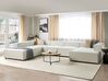 Right Hand 5 Seater Modular Jumbo Cord Corner Sofa Off-White APRICA_907850