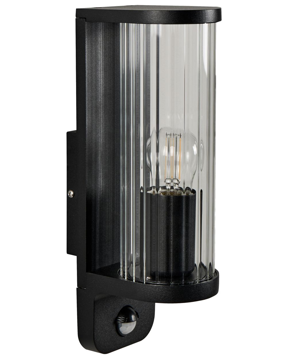Lampe murale pour l'extérieur MOSSAT Avec détecteur de mouvement Noir