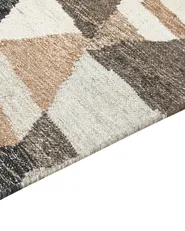 Rug ARGAVAND Beige 80 x 150 cm Kilim Wool_858269