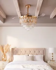 Ceiling Fan with Light ALAPAHA with Remote LED Gold_1125769