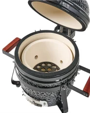 Mini Charcoal BBQ Grill KAMADO Ceramic Black_1009492