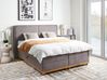 Divan Bed with Storage DYNASTY Fabric Taupe 160 x 200 cm (EU King Size)