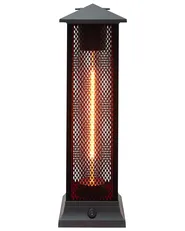 Riscaldatore a infrarossi da patio a piantana TUNUPA 1500 W Nero_968200