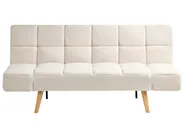 Sofa Bed 2 Seater INGARO Boucle Off-White_1067992
