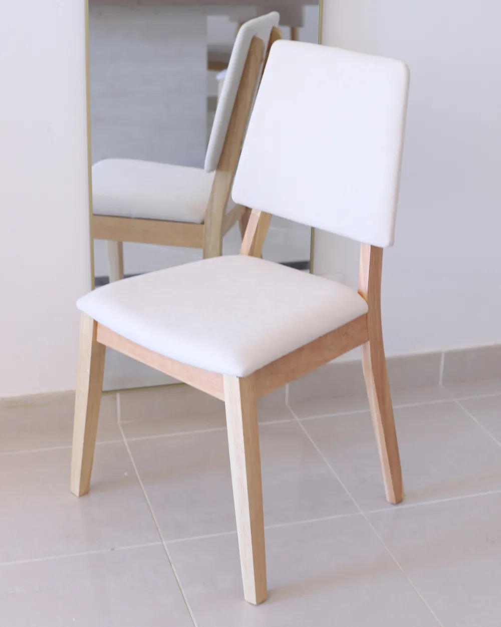 Set di 2 sedie da pranzo MERRILL Legno Beige chiaro_982841