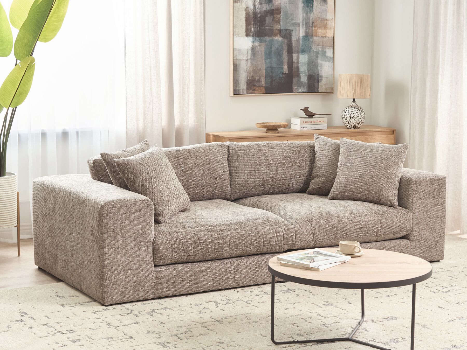 3 Seater Sofa Brown GLORVIKA II_927825