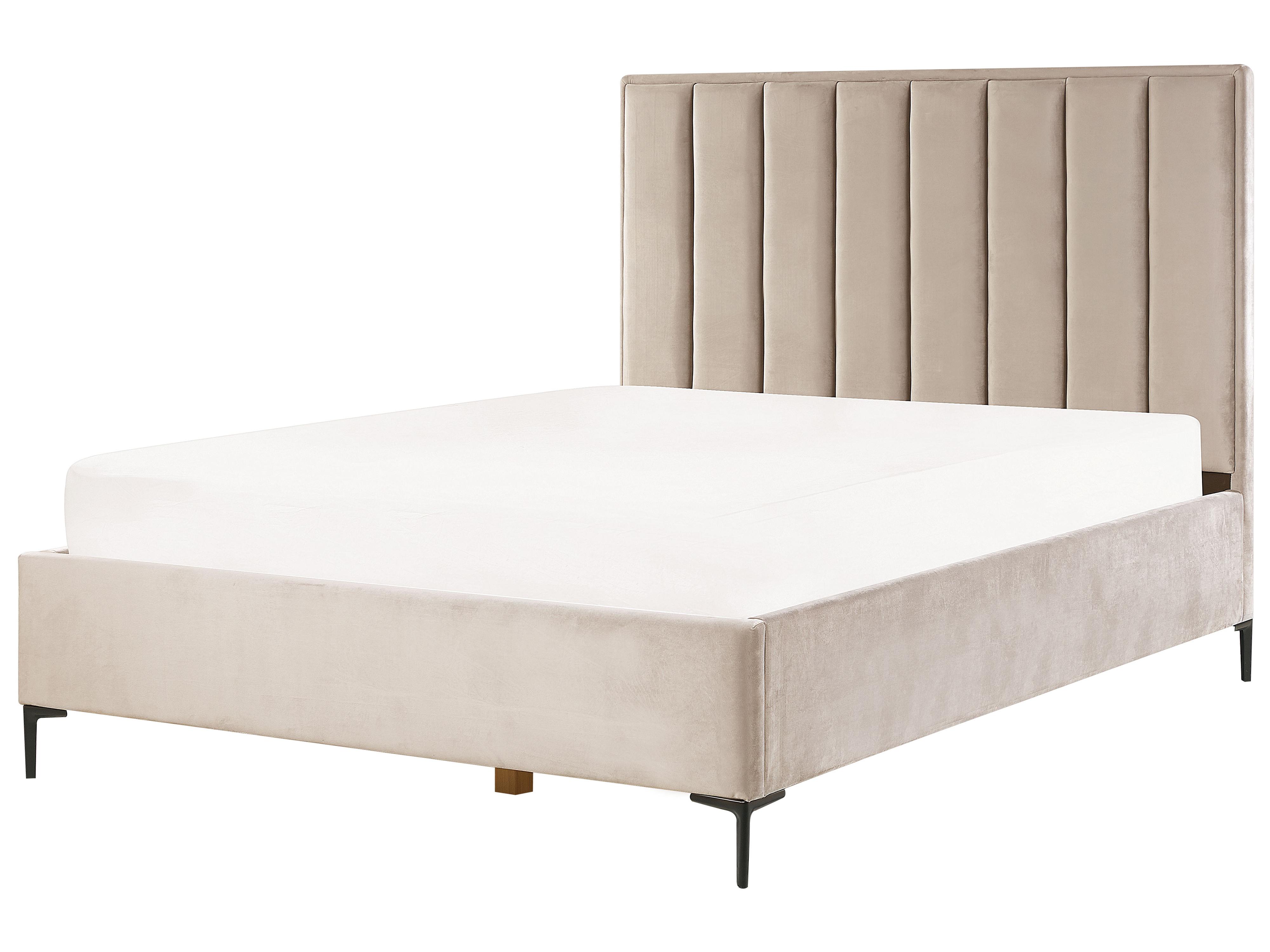 Set da camera da letto SEZANNE Velluto Tortora 160 x 200 cm_916853