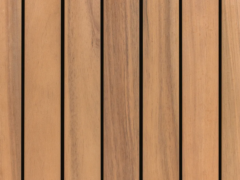 3 Piece Outdoor Kitchen Set with Sink IVREA Brown/ Black Certified Acacia Wood_988431