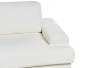 Set da salotto 5 posti ALLA Bouclé Bianco sporco_894029