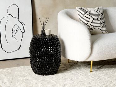 Accent Side Table Black UHANA Big