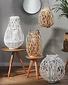 Lantern MAURITIUS 40 cm Willow Wood Natural