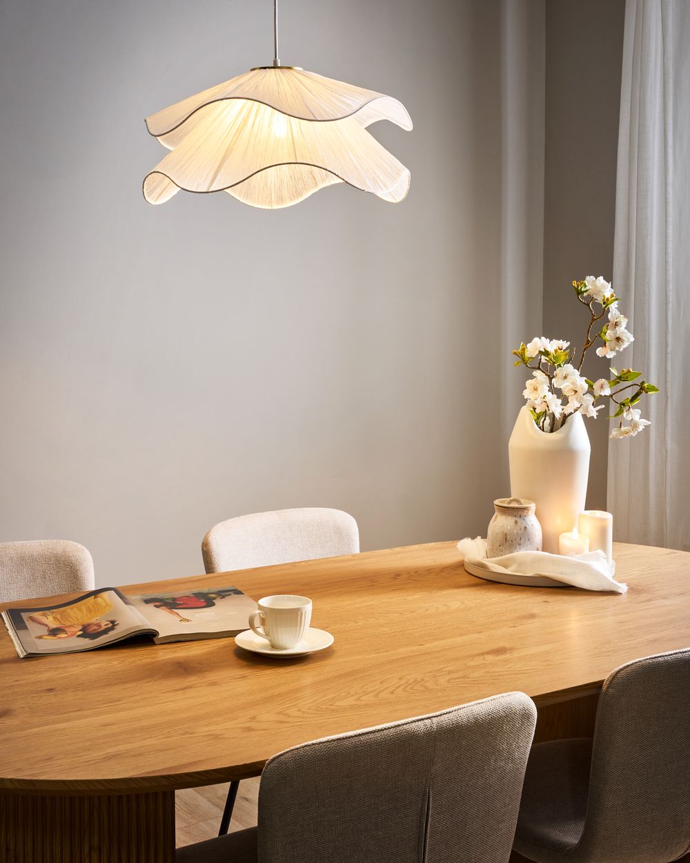 Loftlampe PUNGWE Hvid