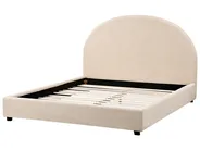 Bed Boucle VAUCLUSE 140 x 200 cm (EU Double) Beige_975997