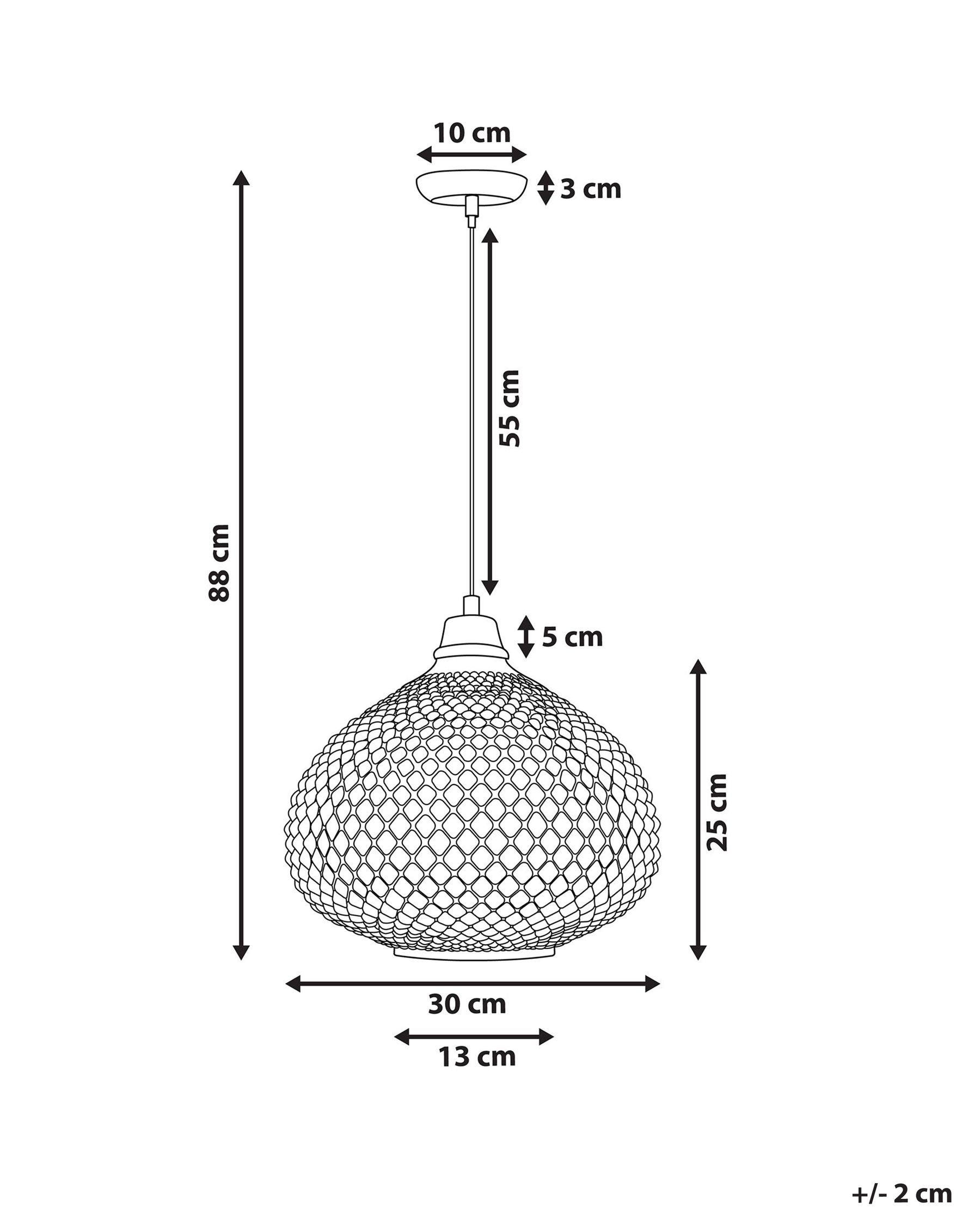 Pendant Lamp MADON Glass Gold_691478