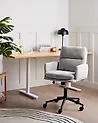 Scaun ergonomic CONSTANTIA Gri deschis