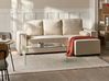 Sofá-cama de canto 3 lugares EDANE com arrumação Bouclé Branco creme à esquerda