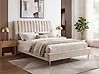 Cama Terciopelo MARVILLE 160 x 200 cm Beige