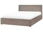 Letto contenitore MONTLAUR Bouclé Tortora 160 x 200 cm_958601