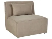 Module fauteuil LEMVIG Velours côtelé Taupe_876026