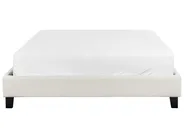 Bed without Headboard Fabric ROANNE 140 x 200 cm (EU Double) Light Beige_902956