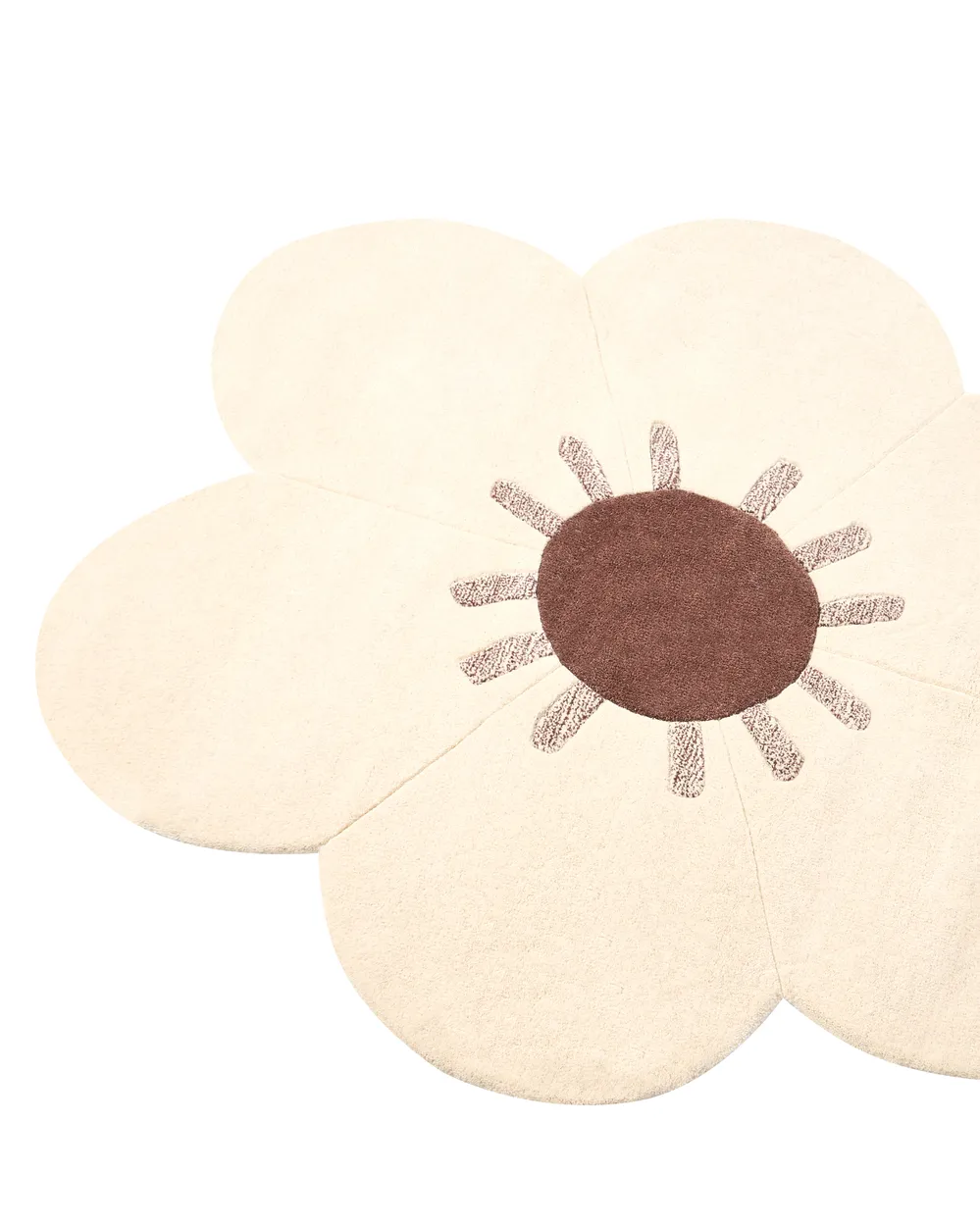 Rug MANALI Beige ø 140 cm Wool_1068655
